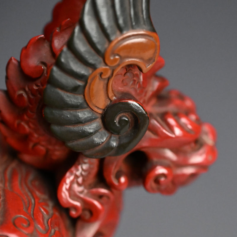 Museum Quality Meiji Carved & Lacquered Koro Incense Burner