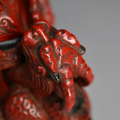Museum Quality Meiji Carved & Lacquered Koro Incense Burner