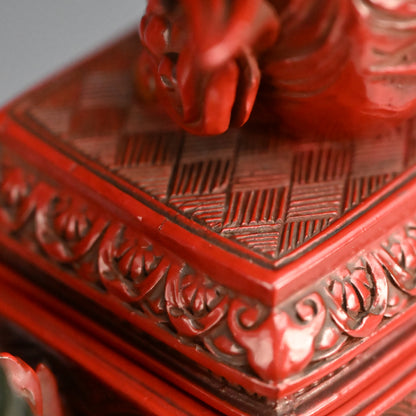 Museum Quality Meiji Carved & Lacquered Koro Incense Burner