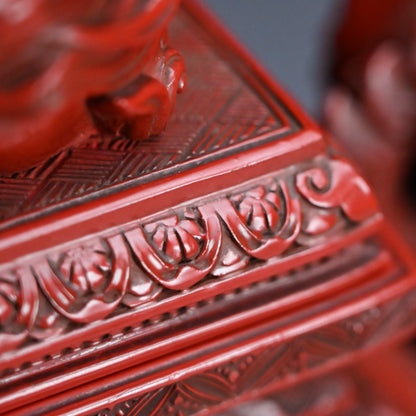 Museum Quality Meiji Carved & Lacquered Koro Incense Burner