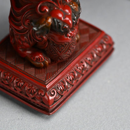 Museum Quality Meiji Carved & Lacquered Koro Incense Burner