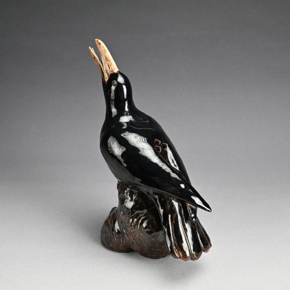 Crow Koro Incense Burner by Imperial Artist ー初代 諏訪 蘇山 "鳥香爐"