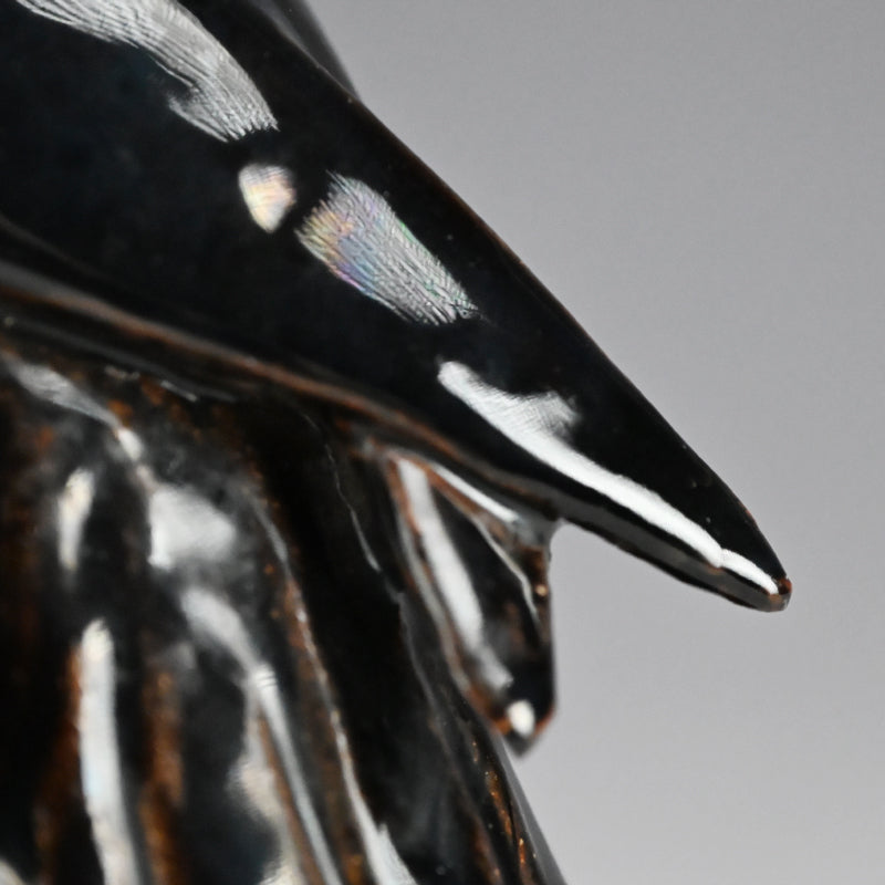 Crow Koro Incense Burner by Imperial Artist ー初代 諏訪 蘇山 "鳥香爐"
