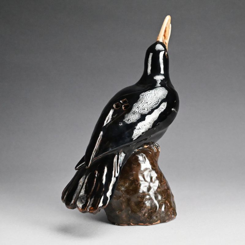Crow Koro Incense Burner by Imperial Artist ー初代 諏訪 蘇山 "鳥香爐"