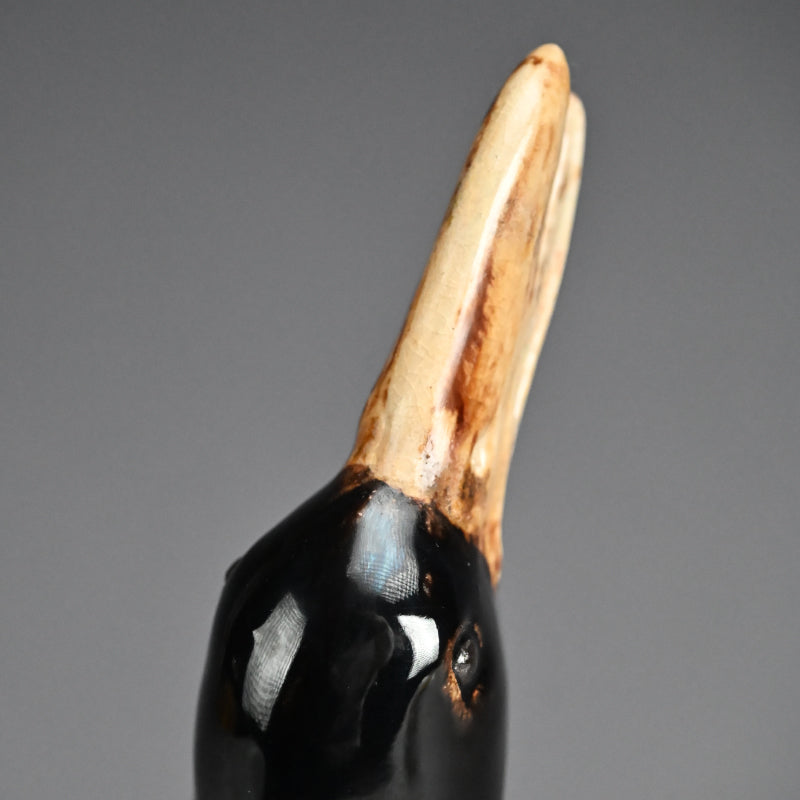 Crow Koro Incense Burner by Imperial Artist ー初代 諏訪 蘇山 "鳥香爐"