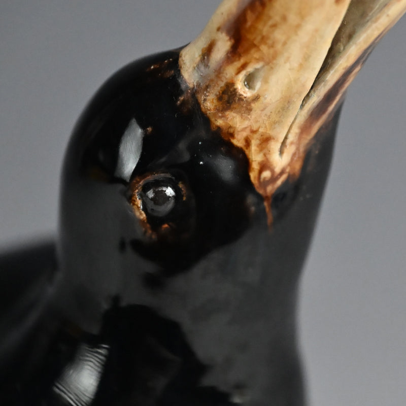 Crow Koro Incense Burner by Imperial Artist ー初代 諏訪 蘇山 "鳥香爐"
