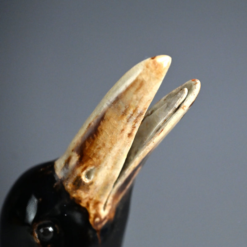 Crow Koro Incense Burner by Imperial Artist ー初代 諏訪 蘇山 "鳥香爐"