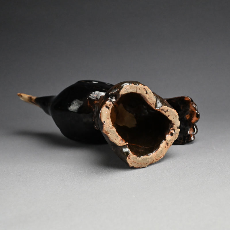 Crow Koro Incense Burner by Imperial Artist ー初代 諏訪 蘇山 "鳥香爐"
