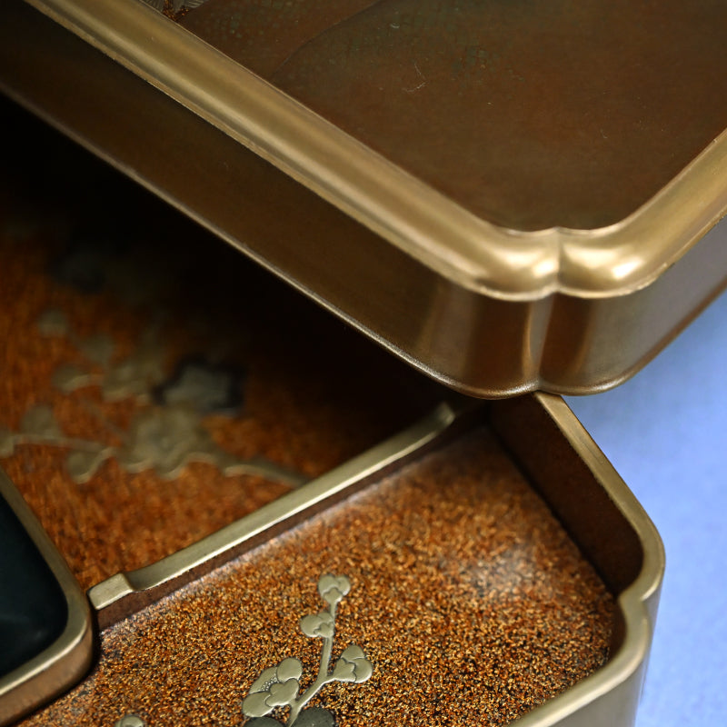 Museum Quality Meiji p. Japanese Gold Lacquer Box