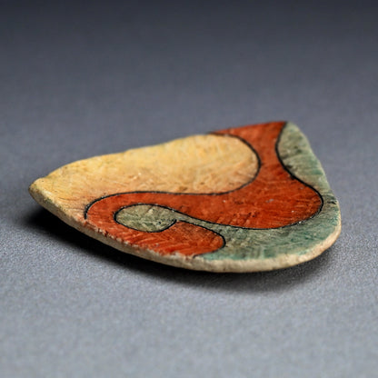 8 pc. Small Colorful Plate Set ー加古 勝己 “灰赫陶彩色変形皿”