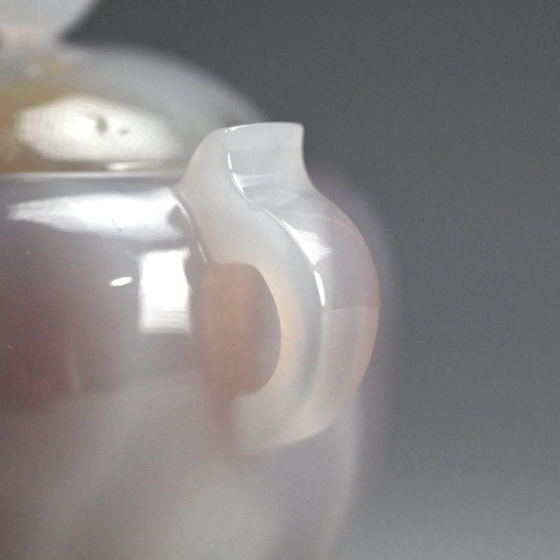 Exquisite Wamono Carved Agate Koro Incense Burner