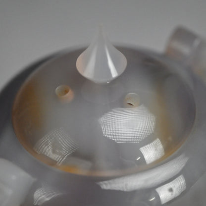 Exquisite Wamono Carved Agate Koro Incense Burner