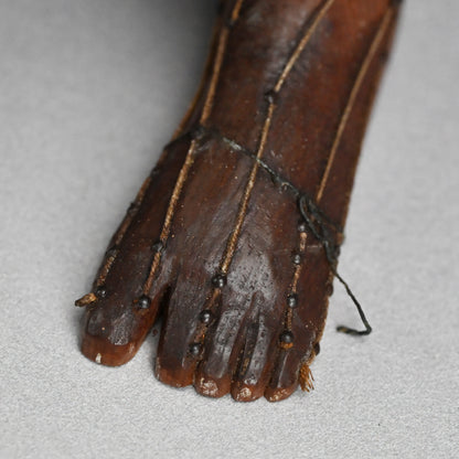 Antique Japanese Carved Wood Acupuncture Body Model