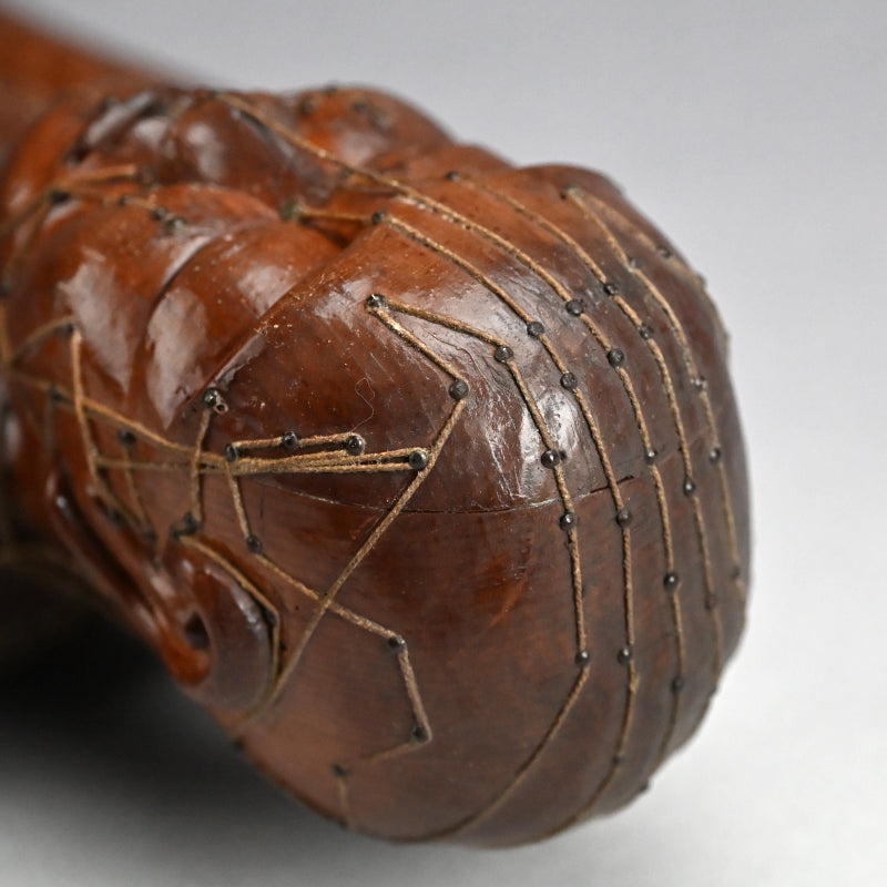 Antique Japanese Carved Wood Acupuncture Body Model