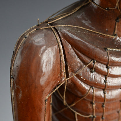 Antique Japanese Carved Wood Acupuncture Body Model