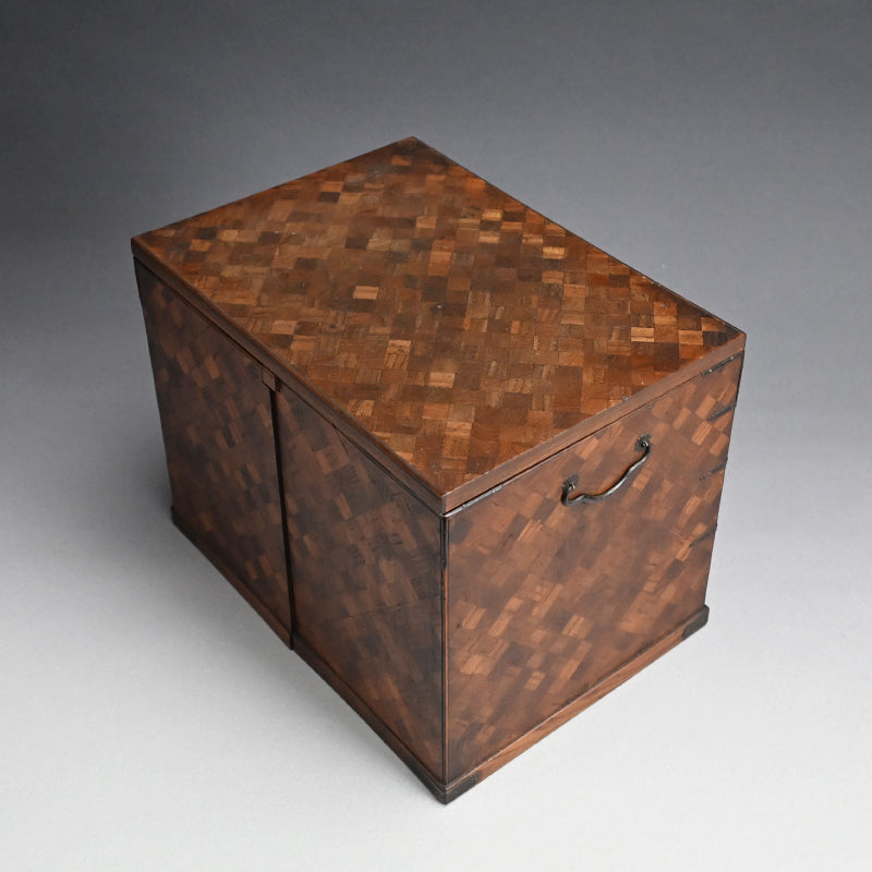 Intricate Meiji/Taisho Yosegi Zaiku Parquetry Tansu