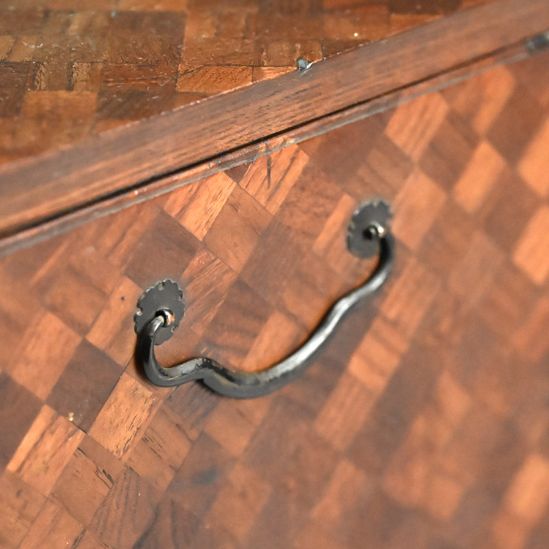 Intricate Meiji/Taisho Yosegi Zaiku Parquetry Tansu