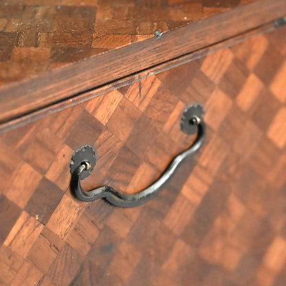 Intricate Meiji/Taisho Yosegi Zaiku Parquetry Tansu