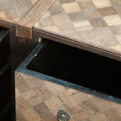 Intricate Meiji/Taisho Yosegi Zaiku Parquetry Tansu