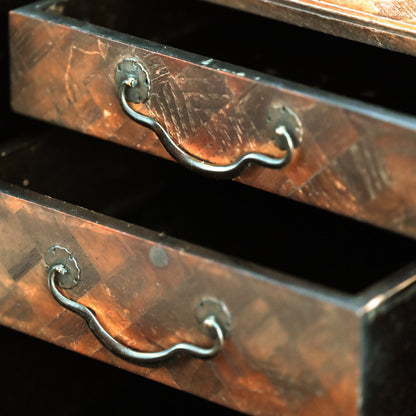 Intricate Meiji/Taisho Yosegi Zaiku Parquetry Tansu