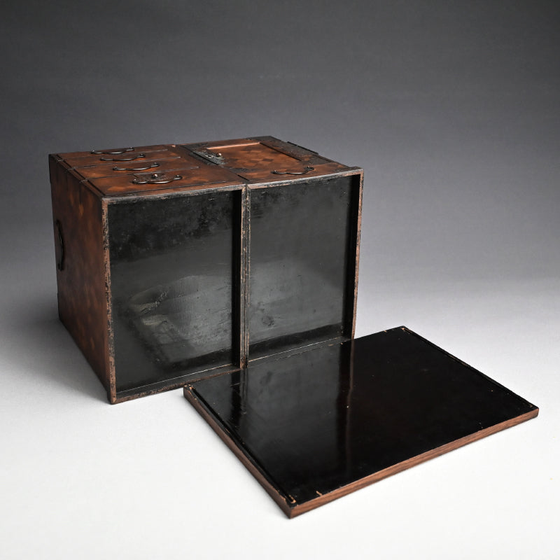 Intricate Meiji/Taisho Yosegi Zaiku Parquetry Tansu