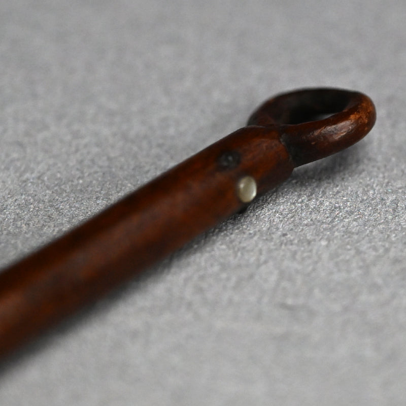 Carved Meiji p. Wood Oni With Kanabo Club, by Meizan