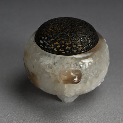 Breath Taking Solid Crystal Koro Incense burner