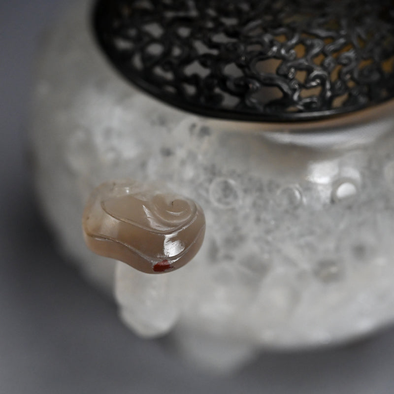 Breath Taking Solid Crystal Koro Incense burner