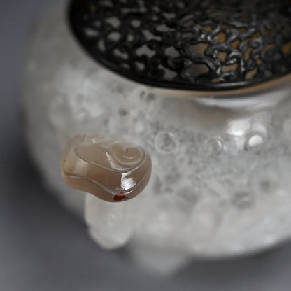 Breath Taking Solid Crystal Koro Incense burner