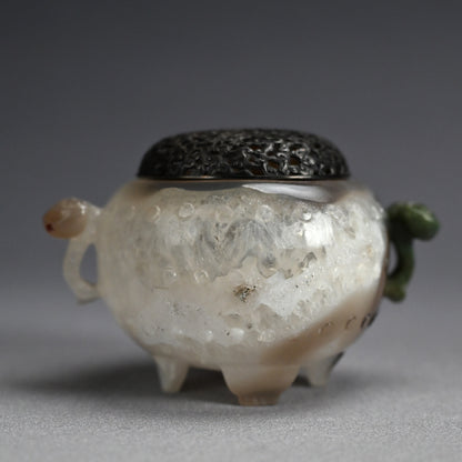 Breath Taking Solid Crystal Koro Incense burner