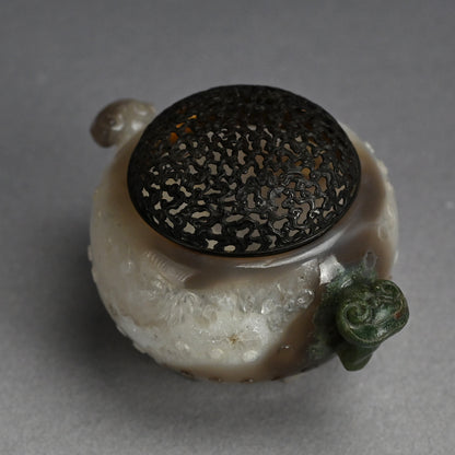 Breath Taking Solid Crystal Koro Incense burner
