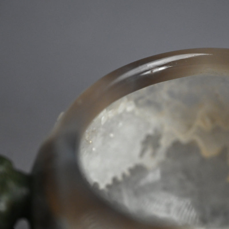 Breath Taking Solid Crystal Koro Incense burner