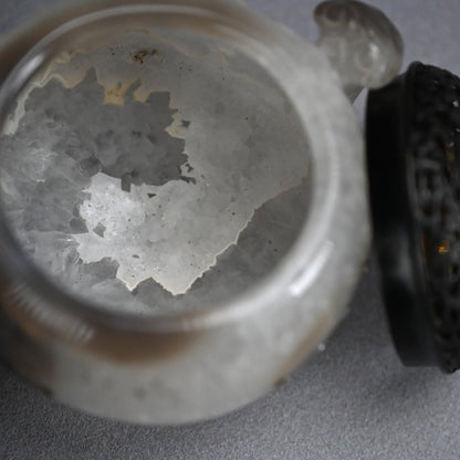 Breath Taking Solid Crystal Koro Incense burner