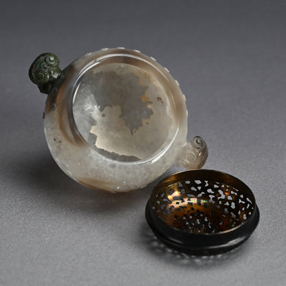 Breath Taking Solid Crystal Koro Incense burner