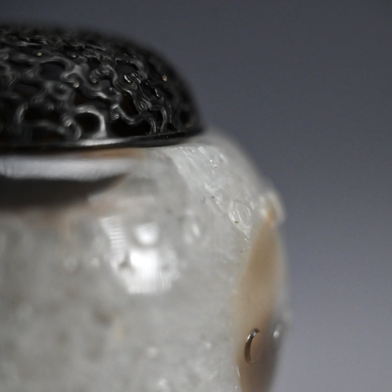 Breath Taking Solid Crystal Koro Incense burner