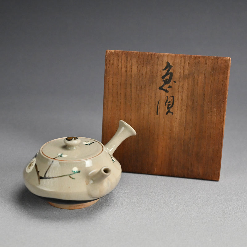 Ninsei Teapot ー宮川 (真葛) 香山 “梅の画急須”