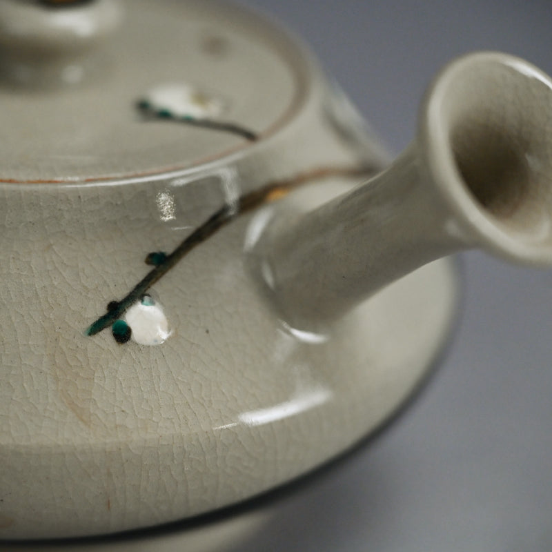 Ninsei Teapot ー宮川 (真葛) 香山 “梅の画急須”