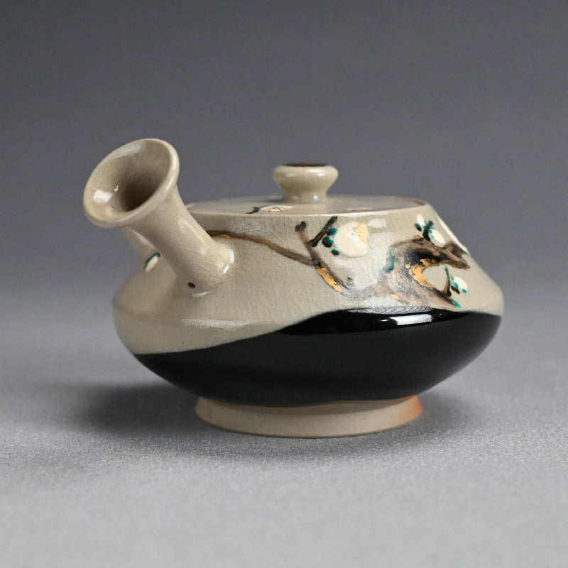 Ninsei Teapot ー宮川 (真葛) 香山 “梅の画急須”