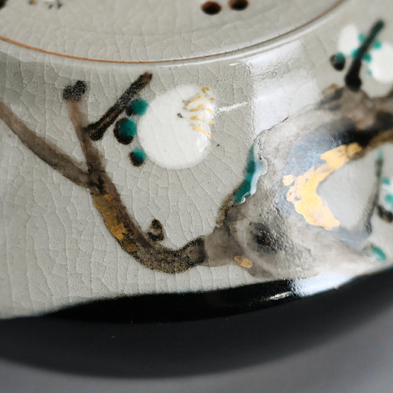 Ninsei Teapot ー宮川 (真葛) 香山 “梅の画急須”