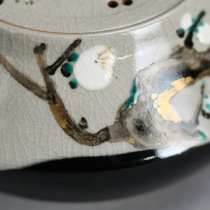 Ninsei Teapot ー宮川 (真葛) 香山 “梅の画急須”