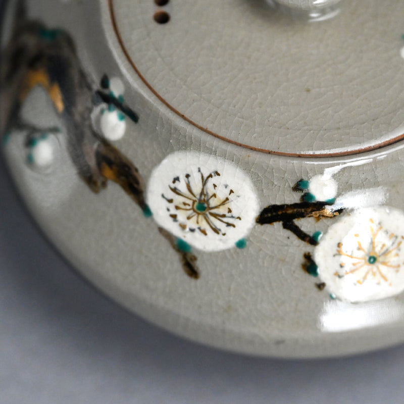 Ninsei Teapot ー宮川 (真葛) 香山 “梅の画急須”