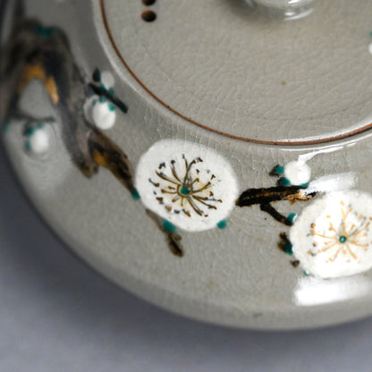 Ninsei Teapot ー宮川 (真葛) 香山 “梅の画急須”