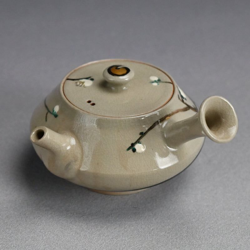 Ninsei Teapot ー宮川 (真葛) 香山 “梅の画急須”