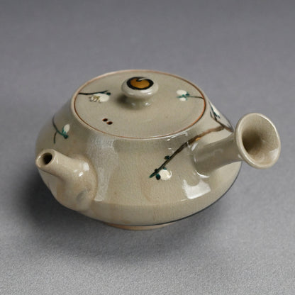Ninsei Teapot ー宮川 (真葛) 香山 “梅の画急須”