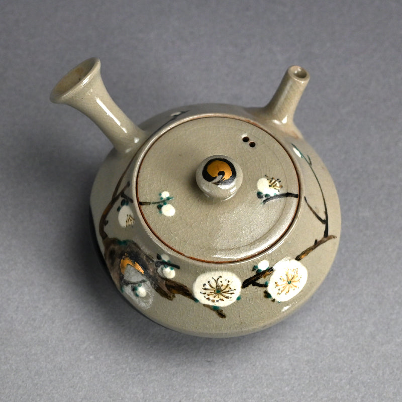 Ninsei Teapot ー宮川 (真葛) 香山 “梅の画急須”