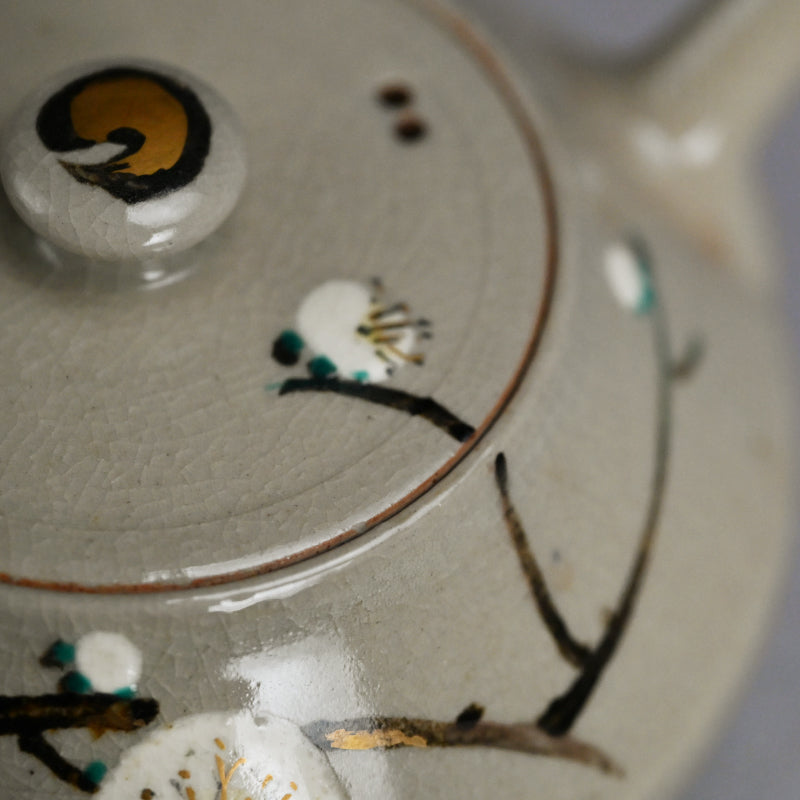 Ninsei Teapot ー宮川 (真葛) 香山 “梅の画急須”