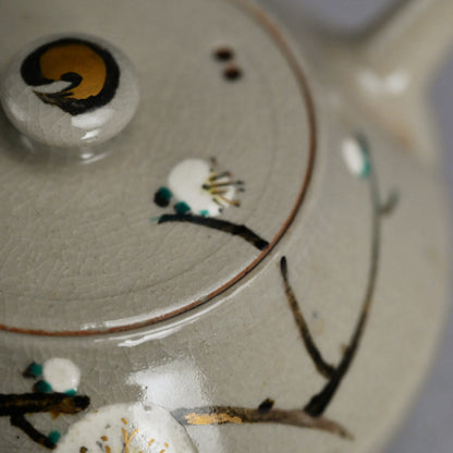 Ninsei Teapot ー宮川 (真葛) 香山 “梅の画急須”