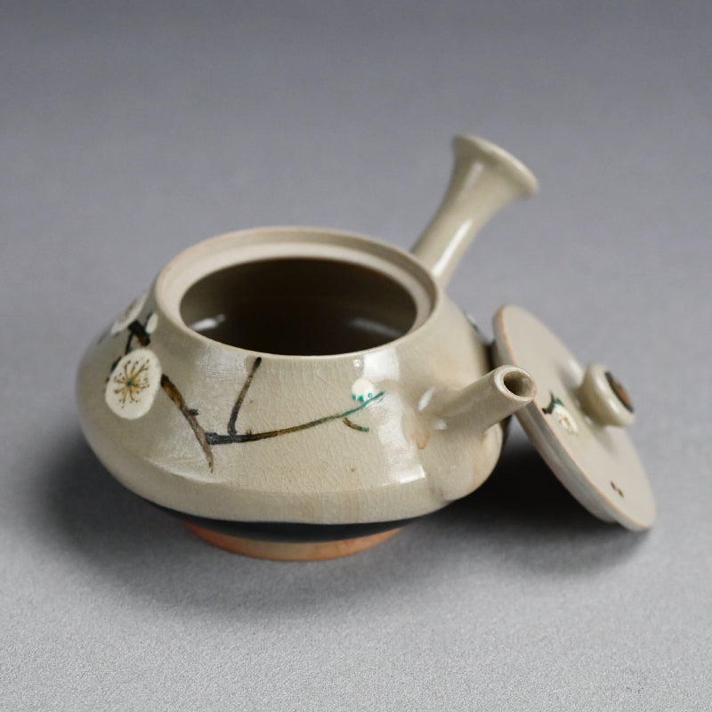 Ninsei Teapot ー宮川 (真葛) 香山 “梅の画急須”