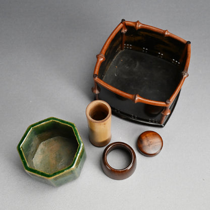Smoking Set Made of Re-purposed Samuirai Armor