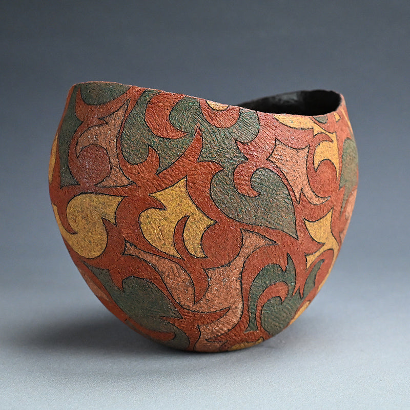 Flame Colored Vase ー加古 勝己 “風刻”